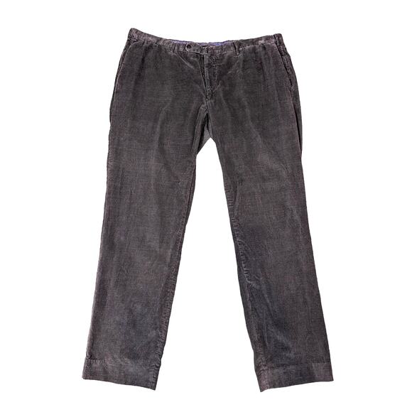 Incotex Modern Fit Men's Casual Corduroy Pants Gray Brown Size 42 - Picture 1 of 13